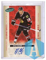 2005-06 Parkhurst Signatures Kyle Calder Auto #KC Chicago Blackhawks